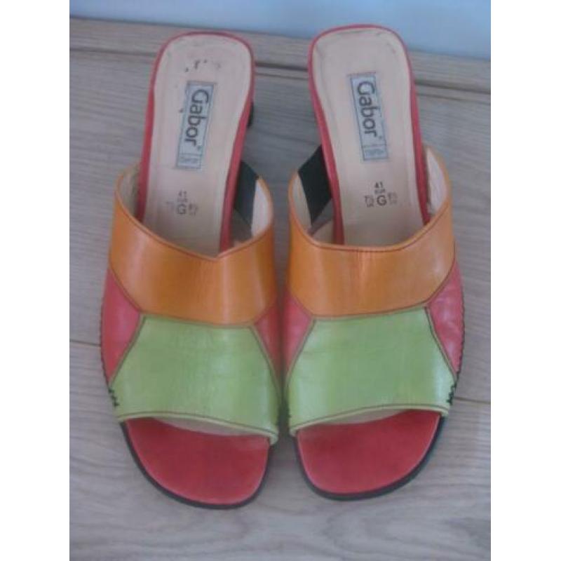 Zomerschoenen Gabor, instappers + slippers / sandalen mt 7,5