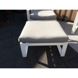 Wit aluminium lounge set z.g.a.n.