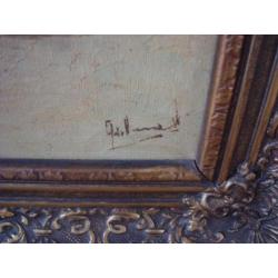 Schilderij Molenlandschap.