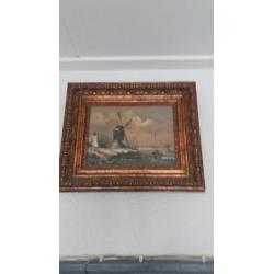 Olieverf schilderij van Toon Willemsen
