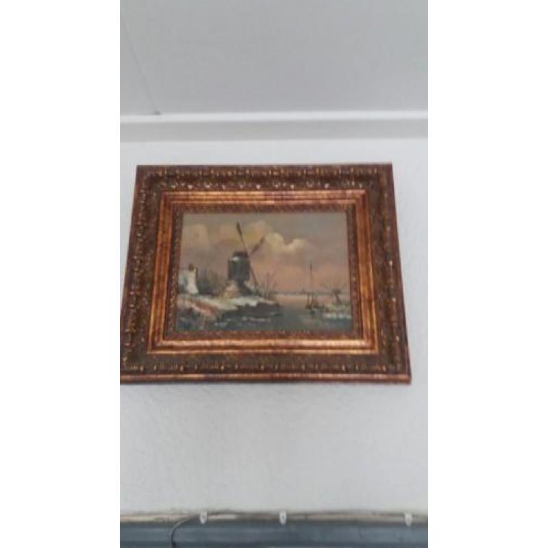 Olieverf schilderij van Toon Willemsen