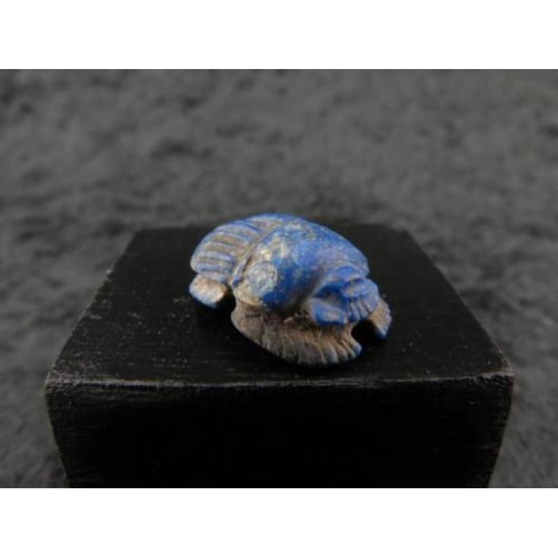 Egyptian Lapis scarab or Kheper amulet