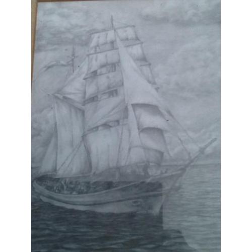 antiek potloodtekening