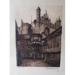 Tekening van Kapellenhof gemaakt door Paul Preisel