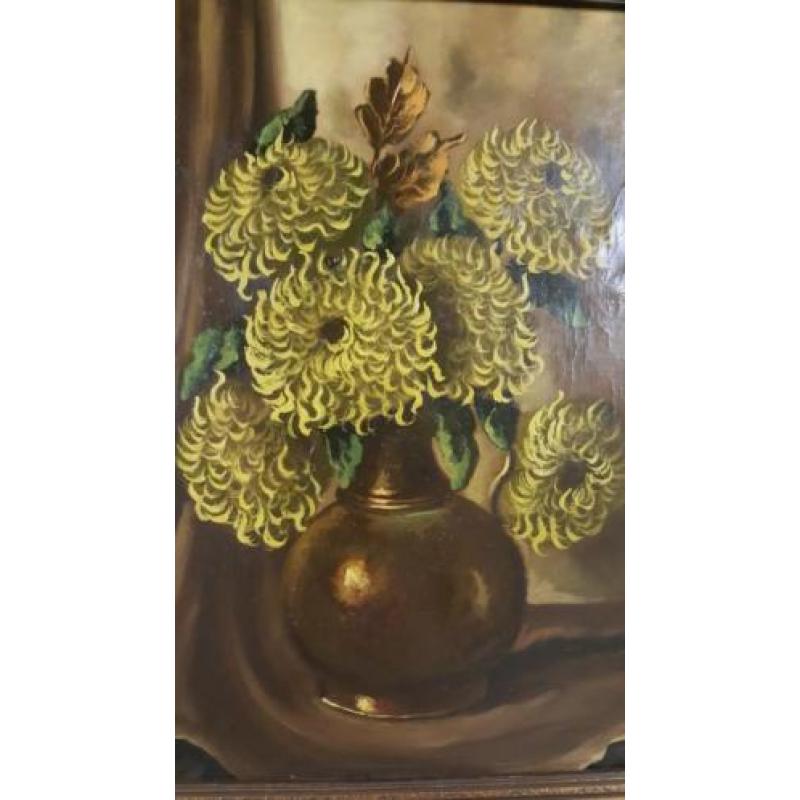 Schilderij zonnebloemen