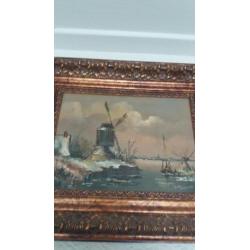 Olieverf schilderij van Toon Willemsen