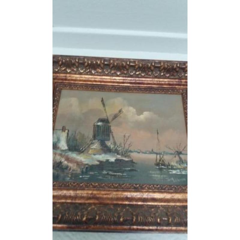 Olieverf schilderij van Toon Willemsen