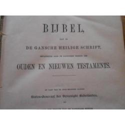 7306 Antieke Bijbel 1910 Compleet in goede staat