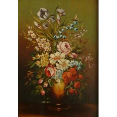 Klassiek stilleven met bloemen - kleurrijk bloemstilleven