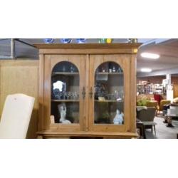Oud grenen klep secretaire