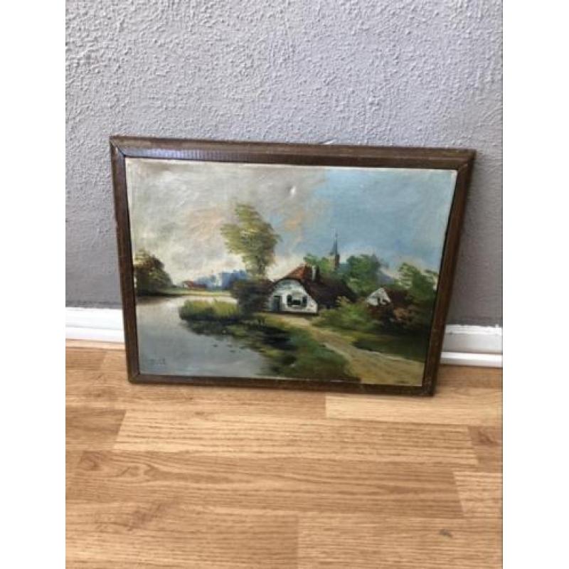Antiek oude schilderij