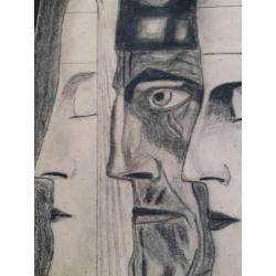 Tekening naar Jan Toorop