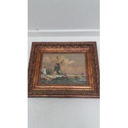 Olieverf schilderij van Toon Willemsen