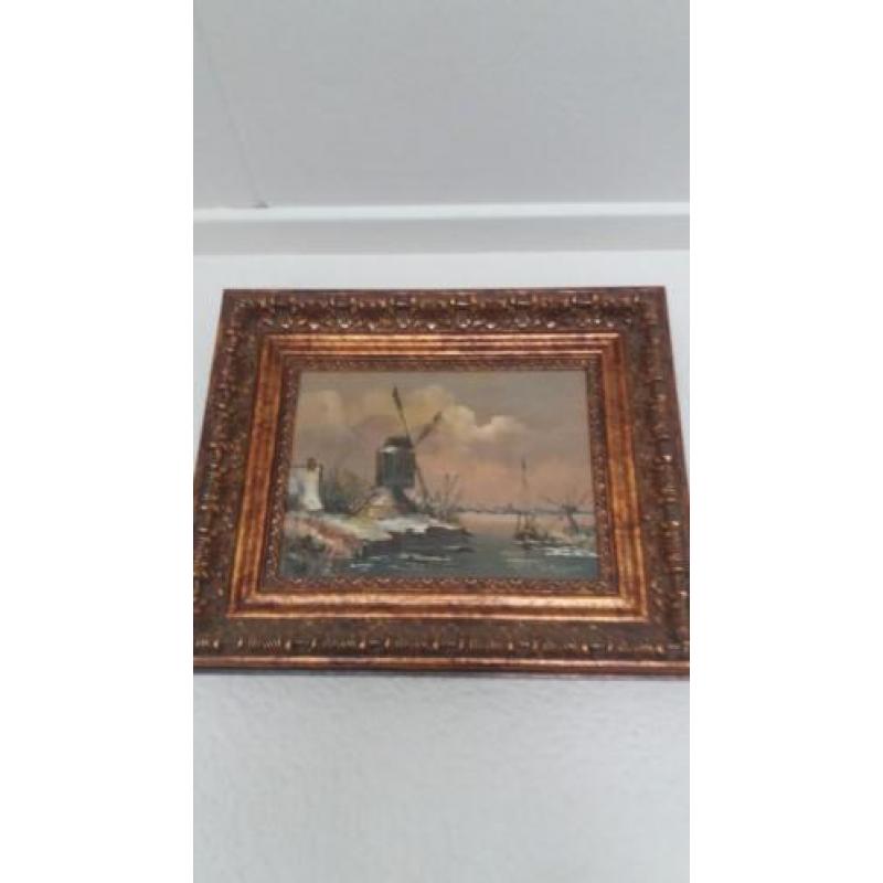 Olieverf schilderij van Toon Willemsen