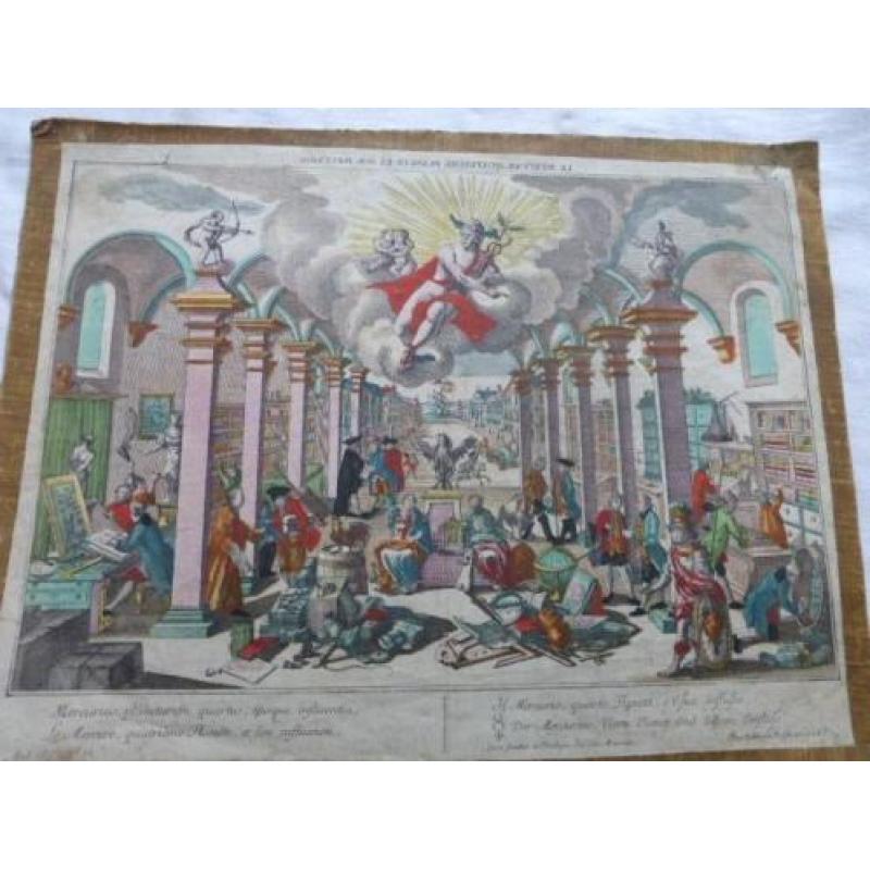Georg Balthasar Probst Mercurius -Optica prent-gravure 1770