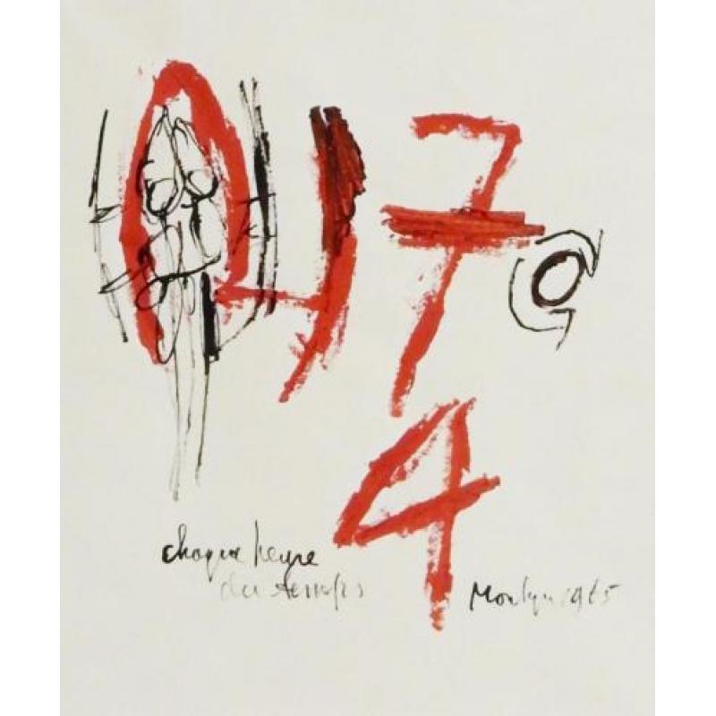 Jan Montyn (1924-2015) - Gouache en inkt uit 1965