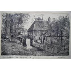 Pen tekening Vaassen Epe Emst Oude Cannenburcher watermolen