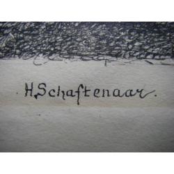 Pen tekening Vaassen Epe Emst Oude Cannenburcher watermolen