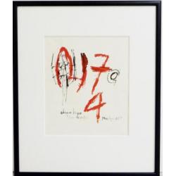 Jan Montyn (1924-2015) - Gouache en inkt uit 1965