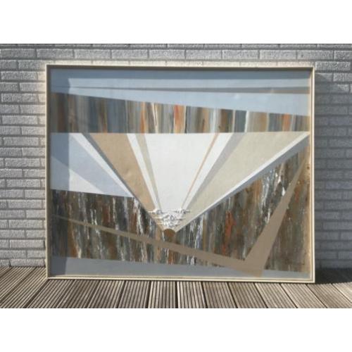 Schilderij van Stephen Kaye Olieverf canvas hxb= 125x156 cm.