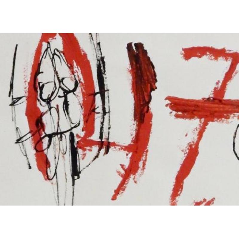 Jan Montyn (1924-2015) - Gouache en inkt uit 1965