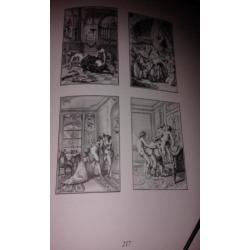 3 delige dikke boeken vol erotische prenten uit de oude tijd