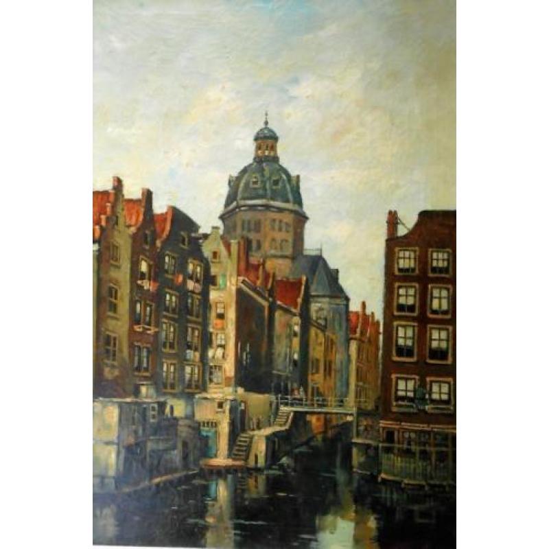 Simon Kramer - (1880 - 1957) - Amsterdams Stadsgezicht
