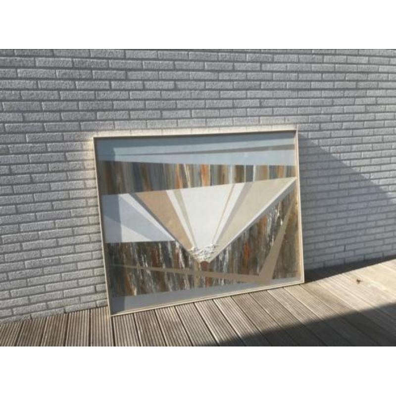 Schilderij van Stephen Kaye Olieverf canvas hxb= 125x156 cm.