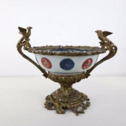 Samson Imari schaaltje in bronzen montuur met feniksen