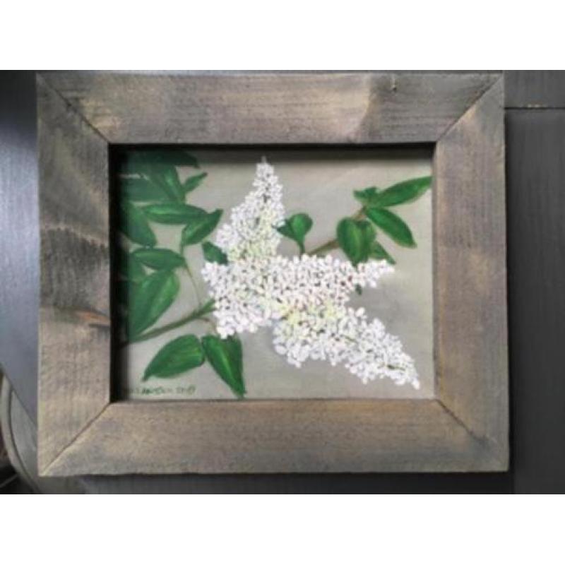 Bloemen schilderij olieverf seringen