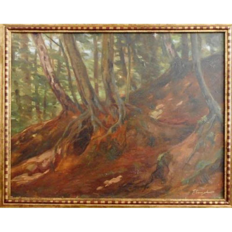 Freek Engel -(1872 - 1958) - Boslandschap