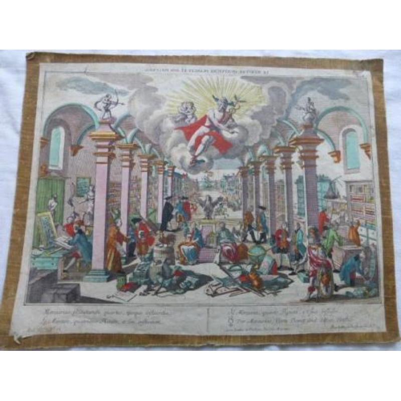 Georg Balthasar Probst Mercurius -Optica prent-gravure 1770