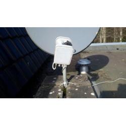 Schotelantenne compleet met ontvangers