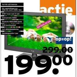 TVE tv met ingebouwde dvd speler