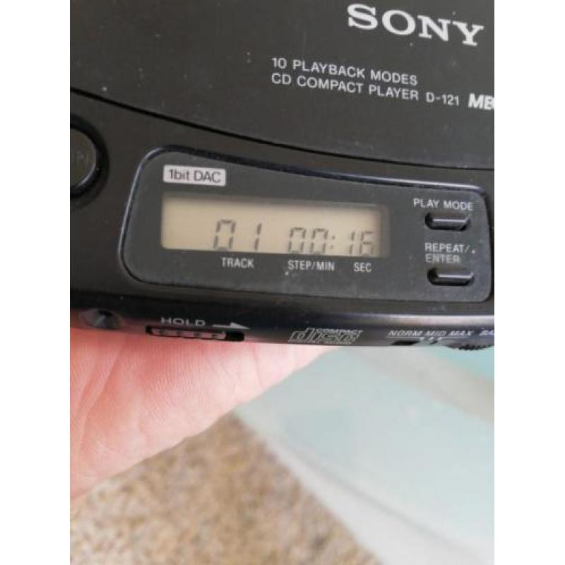 Discman Sony D_121 met koptelefoon