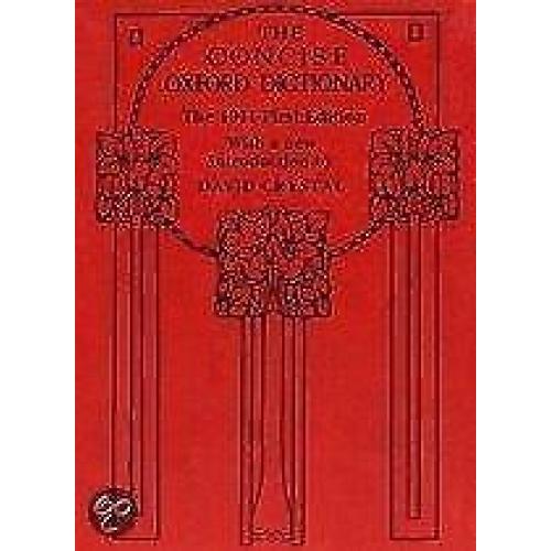 Concise Oxf Eng Dict Classic 1e C 9780199696123