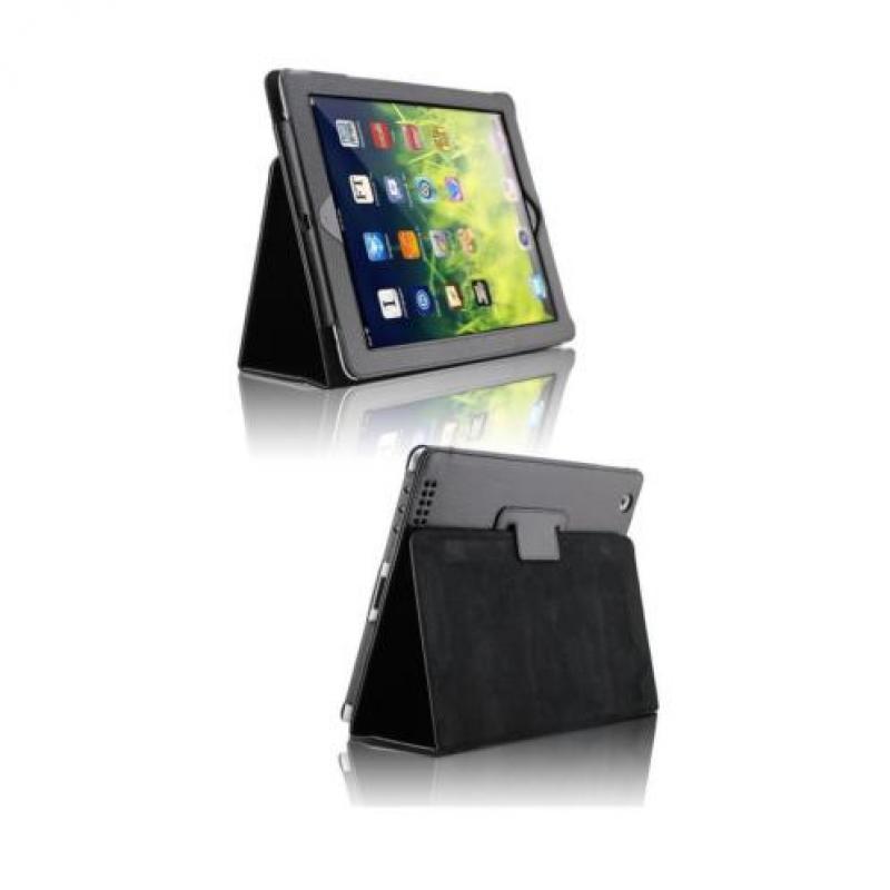 Apple iPad 2 3 4 lederen leren leer hoes hoesje case - Wit