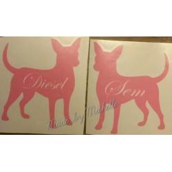 Diverse honden stickers ( chihuahua / pomeriaan )