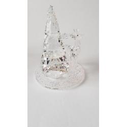 Swarovski Kerststolp met Dennenboom en Hert.