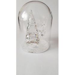 Swarovski Kerststolp met Dennenboom en Hert.