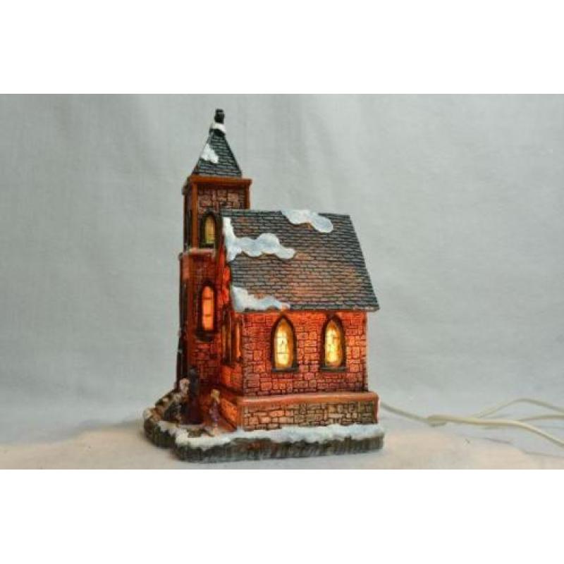 Intratuin Kerstdorp Kerk met Zangkoortje