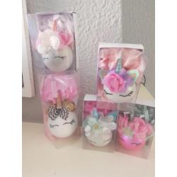 Handmade kerstballen eenhoorn unicorn nieuw