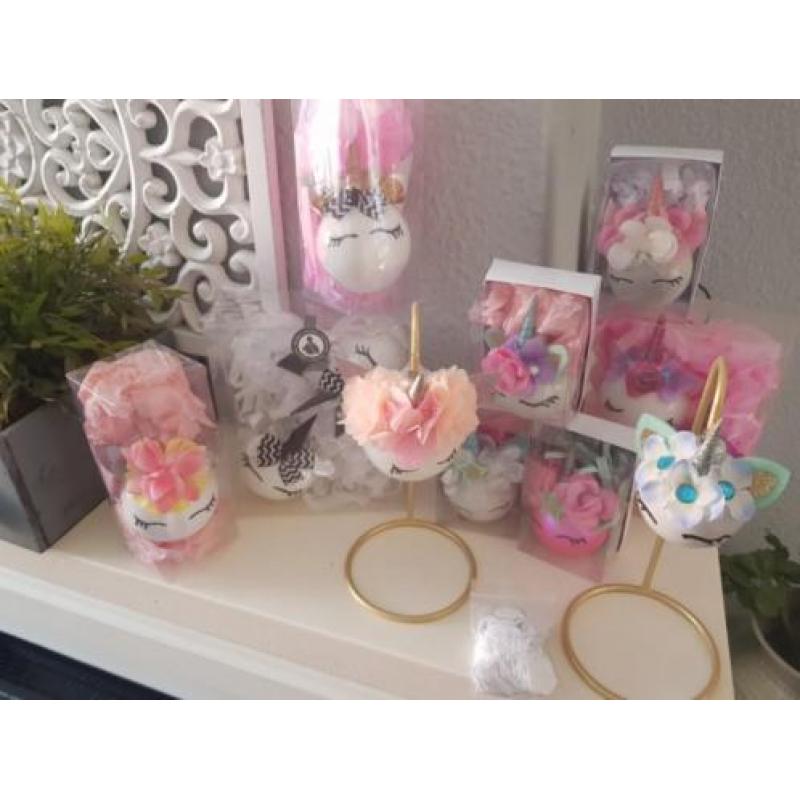 Handmade kerstballen eenhoorn unicorn nieuw