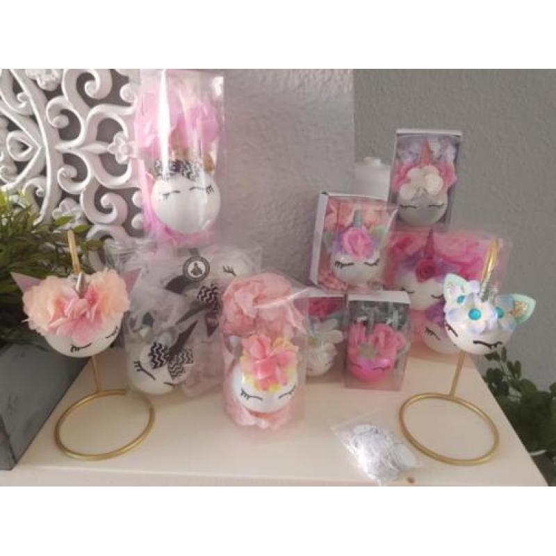 Handmade kerstballen eenhoorn unicorn nieuw