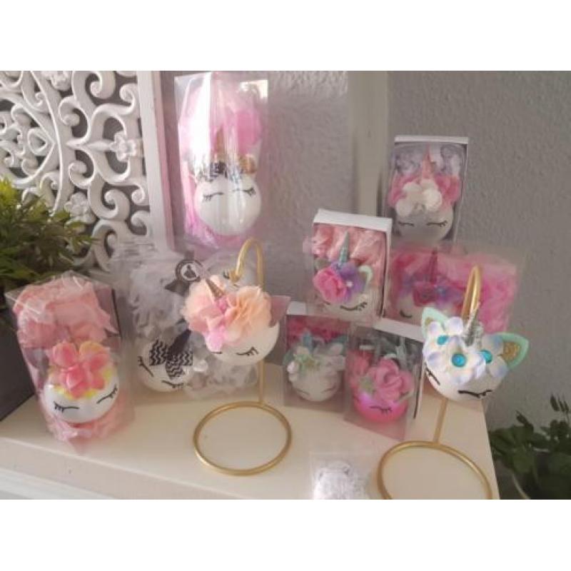 Handmade kerstballen eenhoorn unicorn nieuw