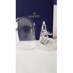 Swarovski Kerststolp met Dennenboom en Hert.