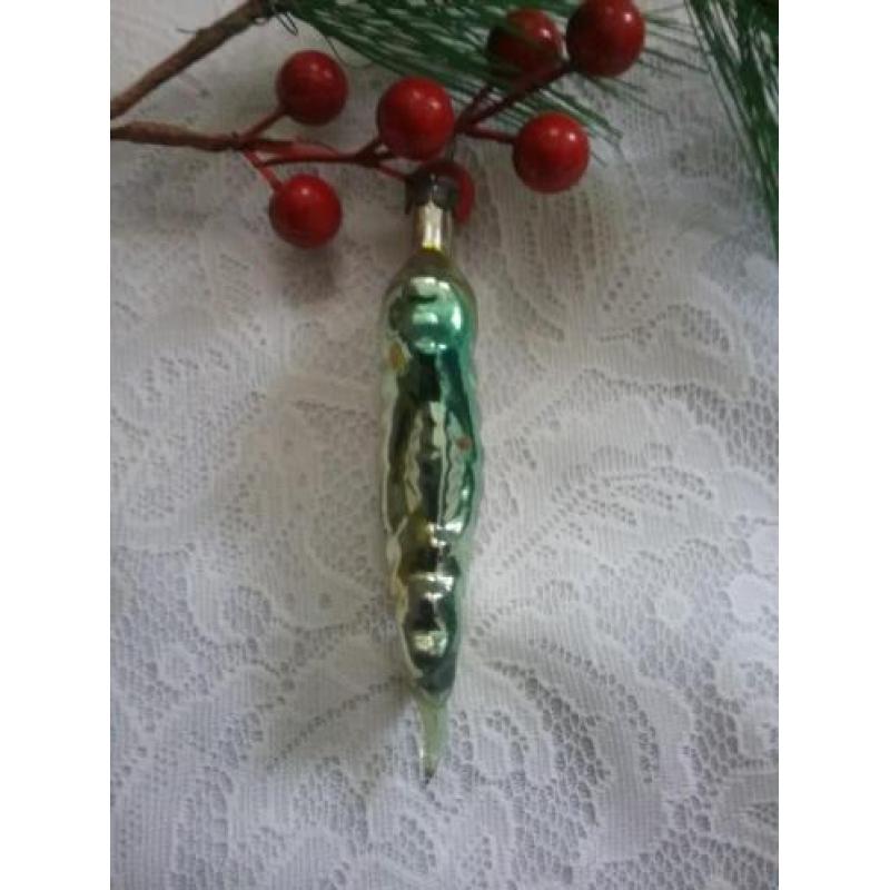 Oude antieke kerstbal figuur kerstversiering zeepaardje