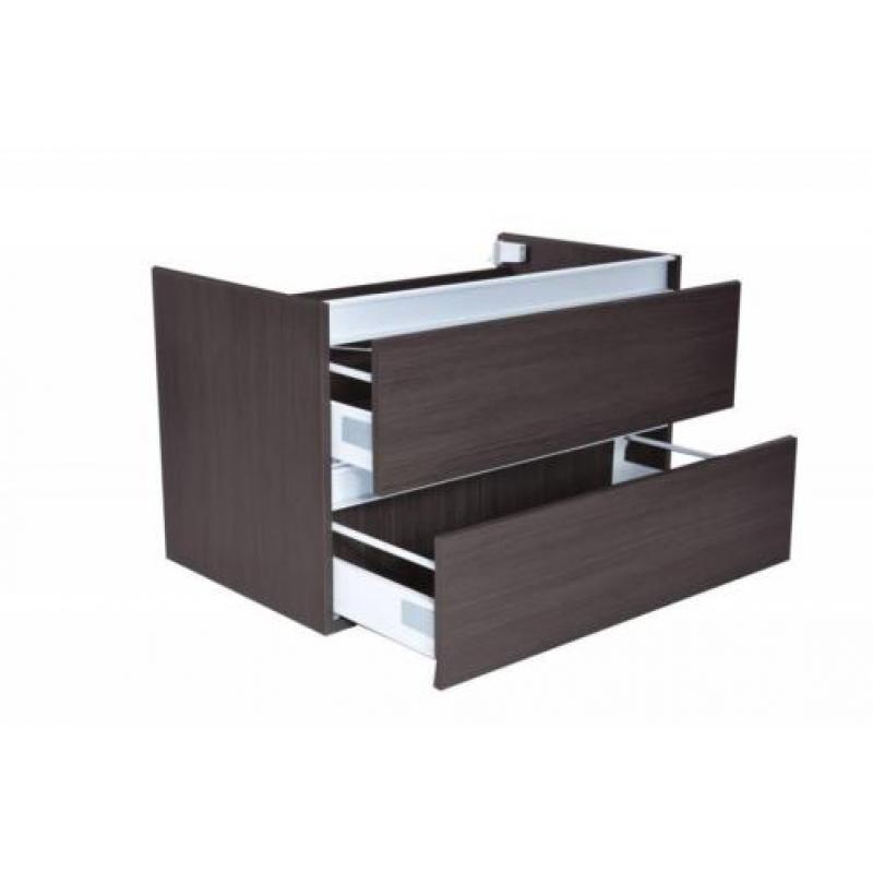 Vision losse onderkast+2 laden 80x47 houtnerf grijs