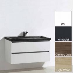Badmeubel Trend Stone 80cm 2 Laden (In 4 kleuren verkrijg...