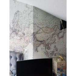 Fotobehang wereldkaart
